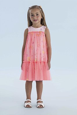 Vestido Neon Florzinhas Mon Sucré