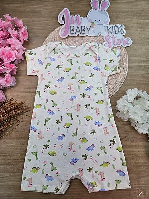 MACAQUINHO MANGA CURTA EM SUEDINE Dino Up Baby