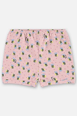 SHORT EM SUEDINE Abelhinha Up Baby