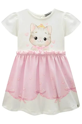 VESTIDO EM MALHA POWER. ACOMPANHA BOLSA Rosa Infanti