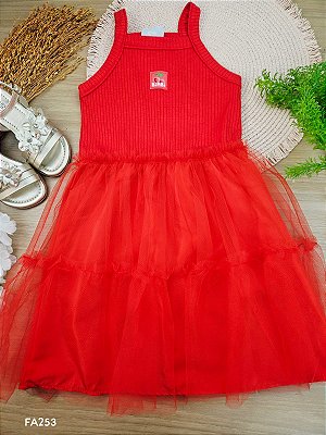 Vestido Vermelho Natal Bimbi