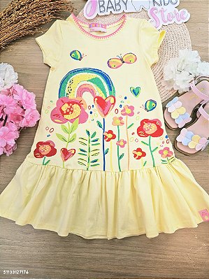 Vestido Amarelo Manteiguinha Mon Sucré
