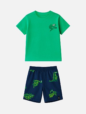 CJ T-SHIRT BERMUDA VERDE CLOROFILA Bimbi