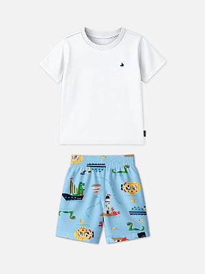 CJ T-SHIRT BERMUDA PEROLA Bimbi