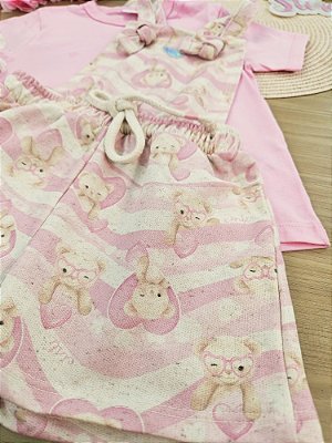 Conjunto Blusa e Jardineira Cinti