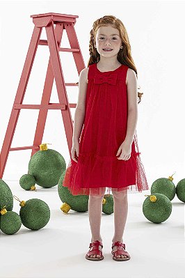 VESTIDO VERAO Vermelho Natal Mon Sucré