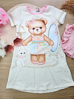 Vestido em Molecotton Infanti Infantil Menina