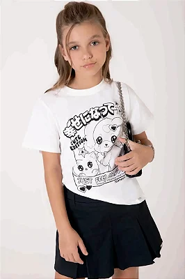 Camiseta Comfy em Meia Malha Lilimoon Teen Menina