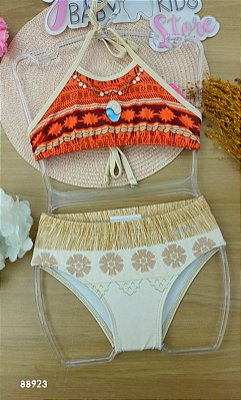 Biquini Moana em Malha UV Dry com Proteção UV 50+ Infanti Infantil Menina