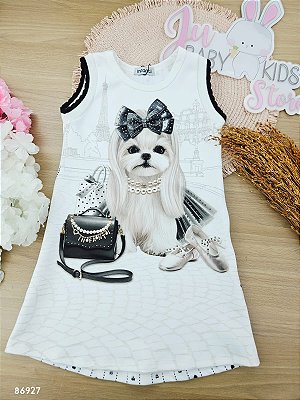 Vestido em Fly Tech Infanti Infantil Menina