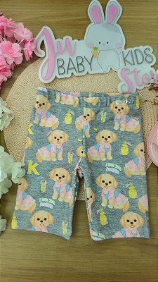 Biker em Molecotton Cachorrinha Kukiê Infantil Menina