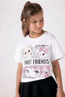 Camiseta Comfy em Meia Malha Lilimoon Teen Menina