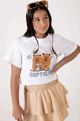 Blusa Boxy Over em Meia Malha Lilimoon Teen Menina