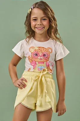 Blusa em Meia Malha Kukiê Infantil Menina