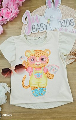 Blusa em Meia Malha Kukiê Infantil Menina