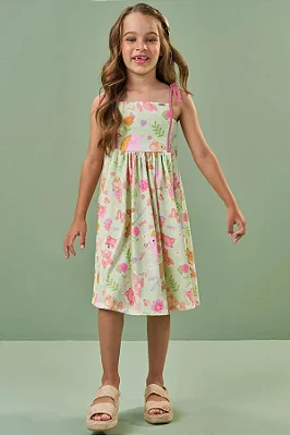 Vestido em Malha Fresh Kukiê Infantil Menina