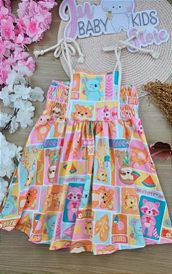 Vestido em Malha Fresh Kukiê Infantil Menina