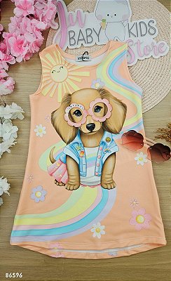 Vestido em Molecotton Infanti Infantil Menina