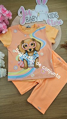 Blusa em Meia Malha Infanti Infantil Menina