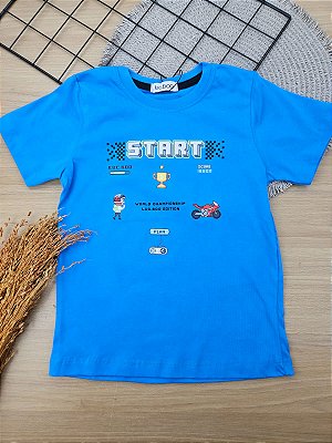 Camiseta em Meia Malha LucBoo Infantil Menino