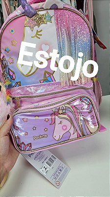 Estojo Duplo Unicórnio Fantasy Pack Me