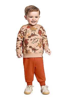 Conjunto Blusão e Calça em Moletom Bee Loop