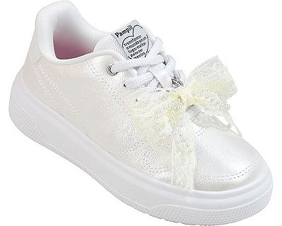 Tênis XP24 Laço Branco Pampili