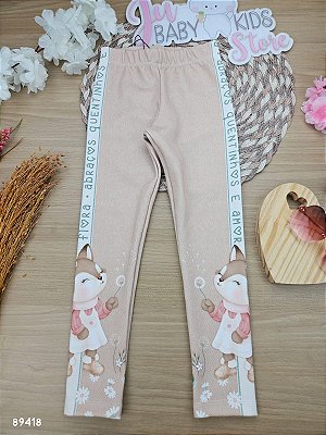 Calça Legging em Fly Tech Infanti Infantil Menina