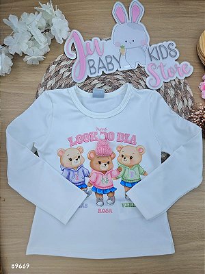 Blusa em Termoskin Peluciado Infanti Infantil Menina