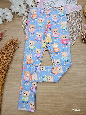 Legging Em Fly Tech Azul Jeans Infanti