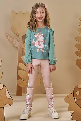 Blusa em Meia Malha Infanti Infantil Menina