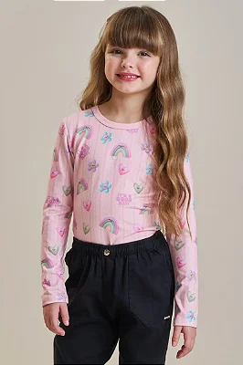 Blusa em Malha Power Infanti Infantil Menina