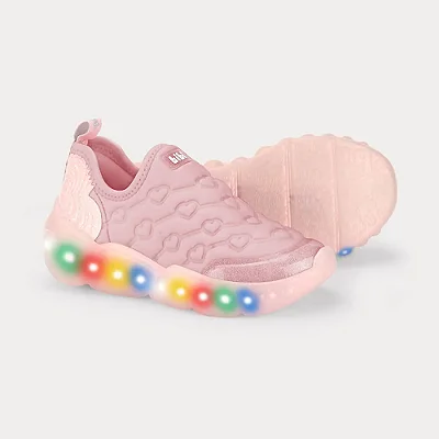 Tênis Infantil de Luz Bibi Roller Celebration 3.0 Rosa