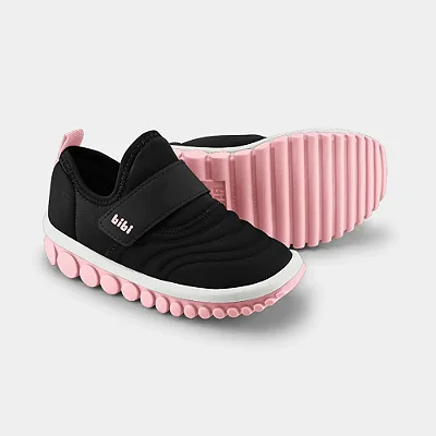 Tênis Infantil Bibi Roller 2.0 Preto com Rosa Bibi