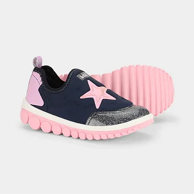 Tênis Infantil Bibi Roller 2.0 Azul Marinho de Estrelas Bibi