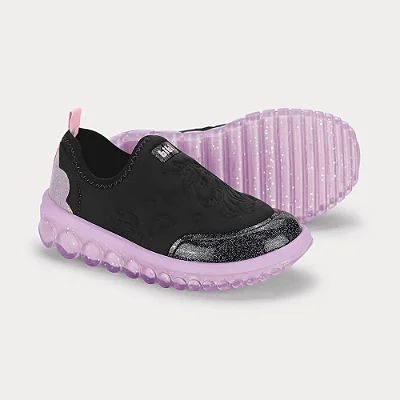 Tênis Infantil Bibi Roller 2.0 Preto de Unicórnio Bibi