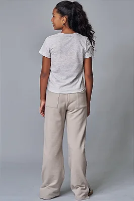 Blusa Em Meia Malha Bege Claro Lilimoon