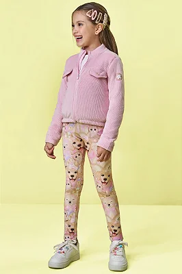 Calca Legging Em Fly Tech Bege Kukiê