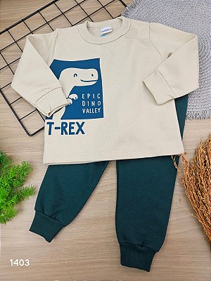 Conjunto Blusão e Calça Dino Fakini