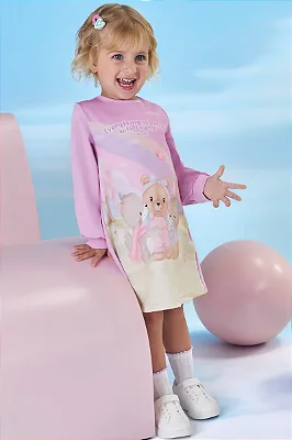 Vestido em Cotton 91868 Kukiê Bebê Menina