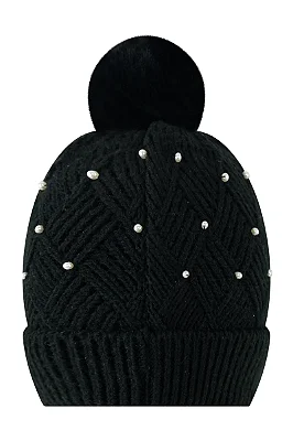 Gorro Em Tricot Preto Kukiê
