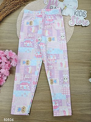 Legging Suplex Térmica Coelhinhos Lilás Cinti