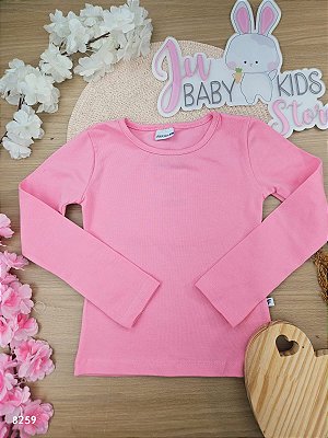 Blusa em malha 92% algodão 8% elastano Tutti-fruti feminina Fakini