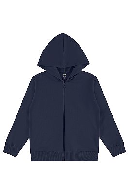 Jaqueta em moletom azul escuro Bee Loop