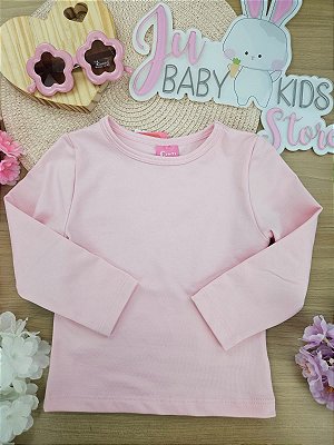 Blusa manga longa rosa candy Cinti