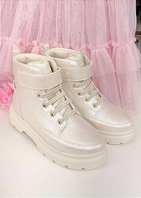 Bota London Kids 366 Off White Klin