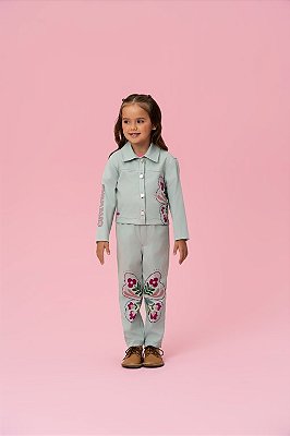 Conjunto Inverno Jaqueta e Calça Verde Mon Sucré