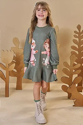 Vestido em Molecotton Infanti Infantil Menina