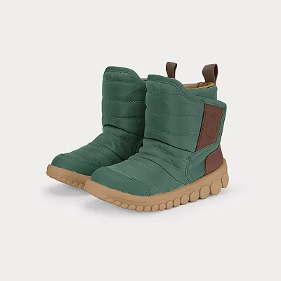 Bota Infantil Bibi Roller 2.0 Drop Verde com Marrom
