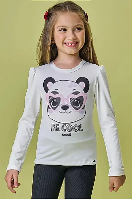 Blusa em Termoskin Peluciado Kukiê Infantil Menina